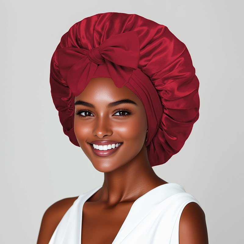women‘s satin hair bonnet’